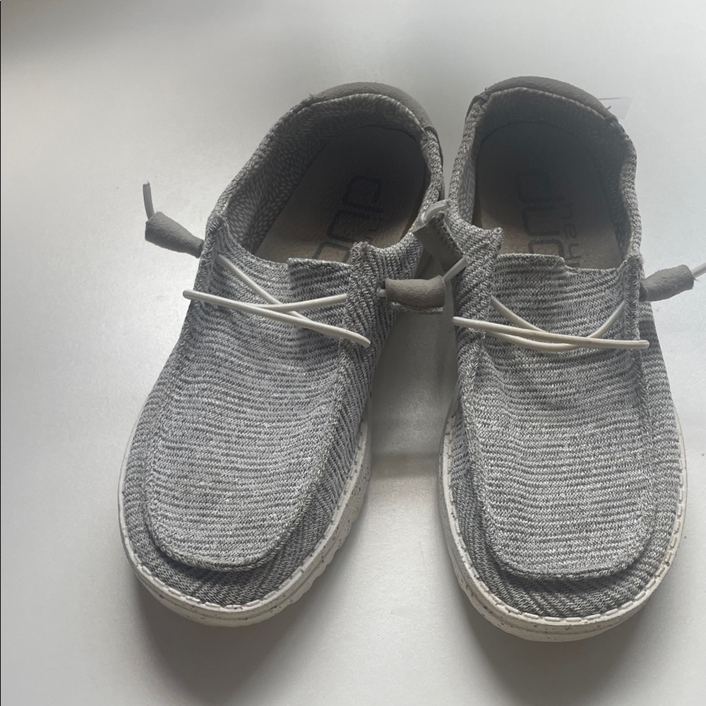 Hey Dude Kids Textured Gray Shoes